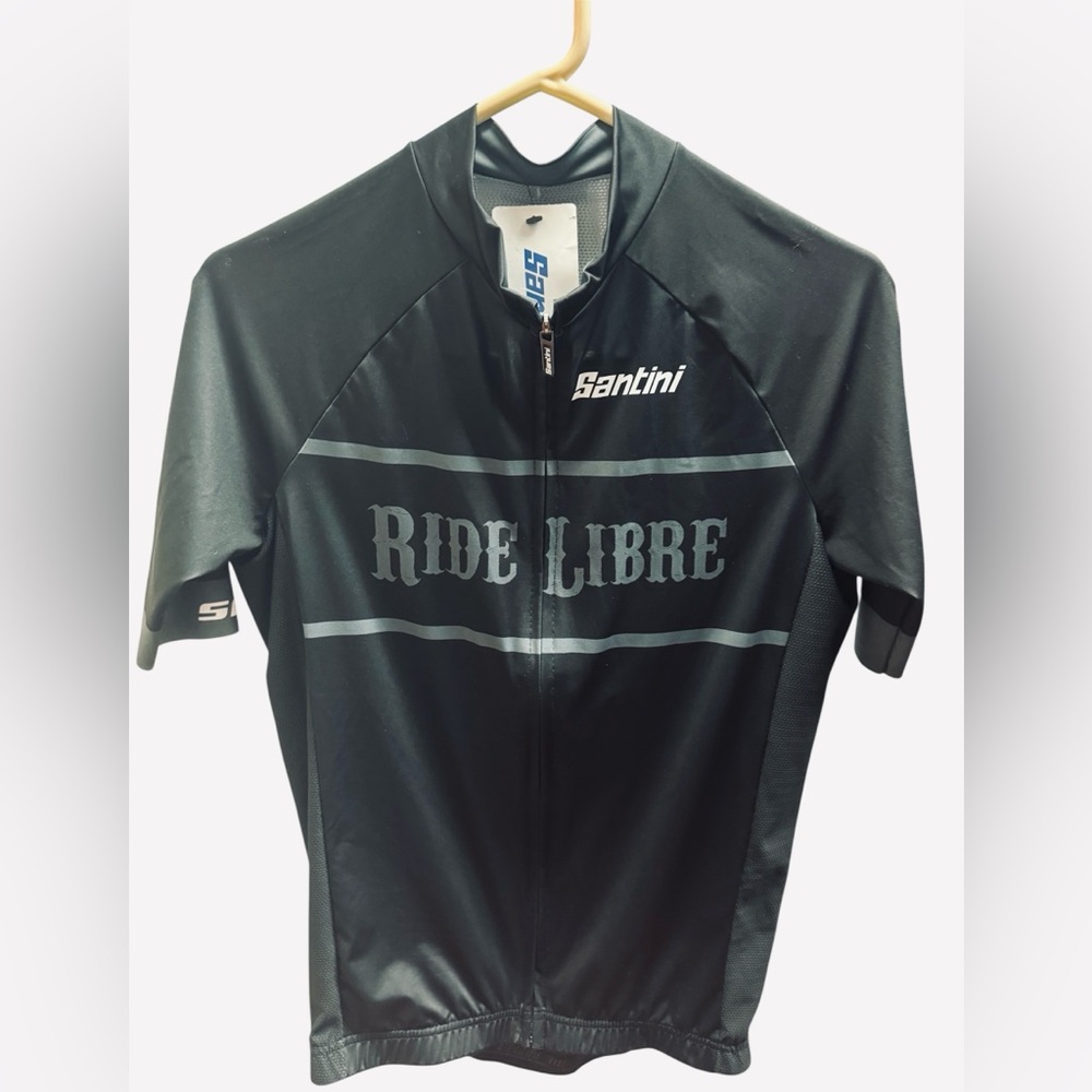 NWT Santini MTB Cycling Zip Tono Jersey Raglan Cut Unisex Made in Italy